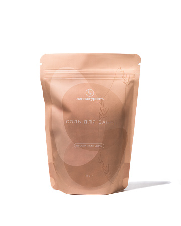 Соль для ванн "Персик и миндаль"